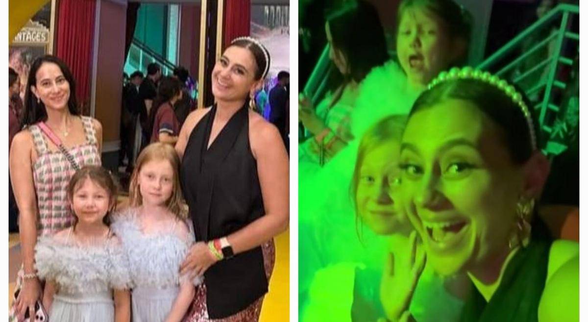 potret Marissa Nasution dan anak di Premiere Film Wicked di Singapura