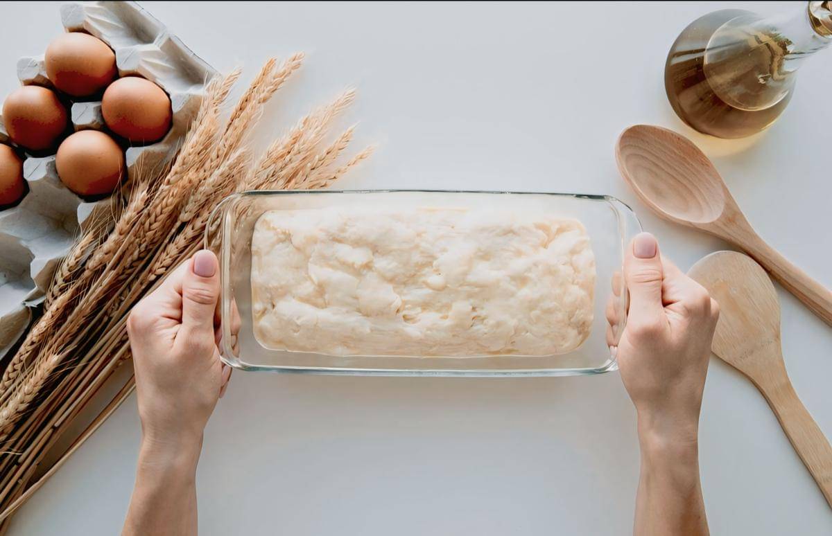 ilustrasi adonan siap dipanggang