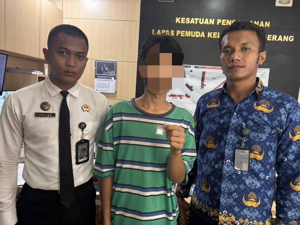 Petugas Lapas Pemuda Kelas IIA Tangerang menggagalkan upaya penyelundupan sabu ke dalam lapas