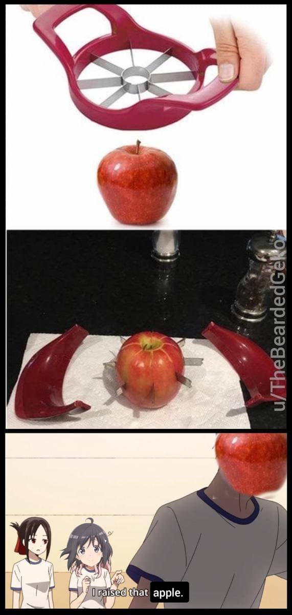 meme anime tentang apel