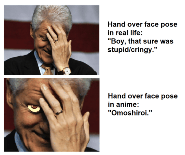 meme anime tentang pose