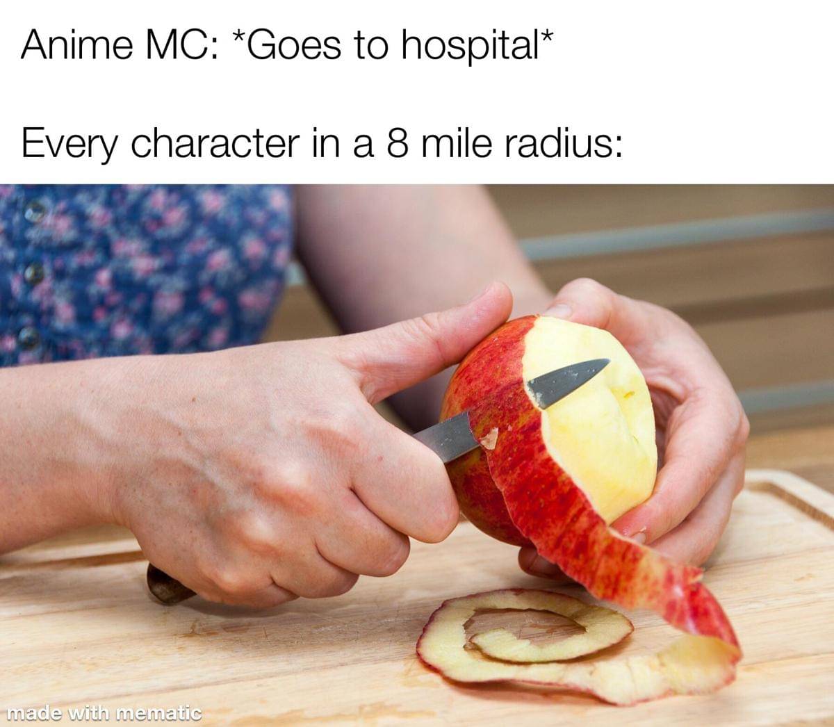 meme anime tentang apel