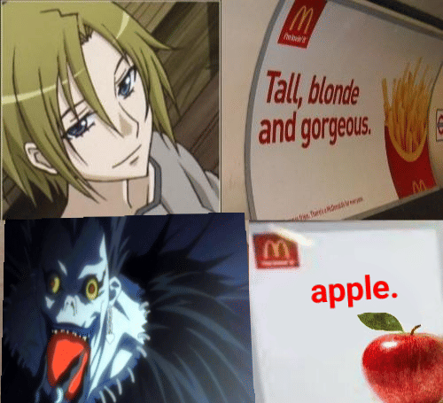 meme anime tentang apel