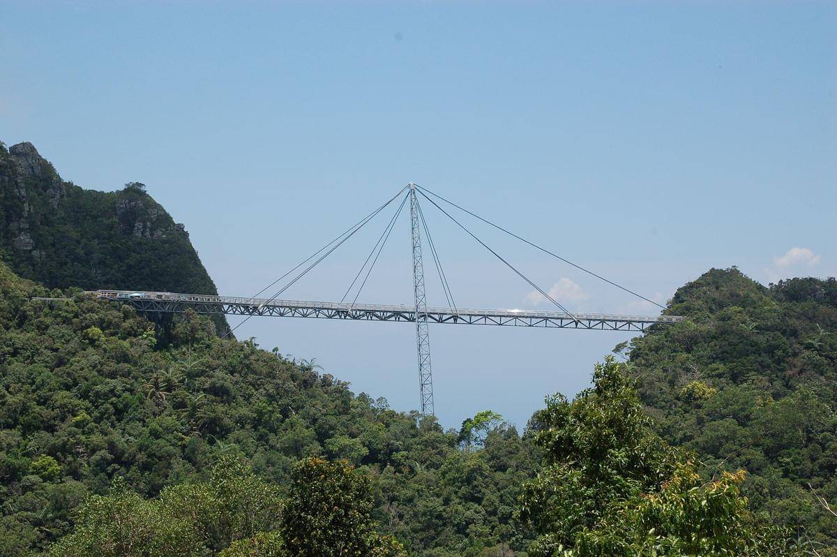 potret Langkawi Sky Bridge