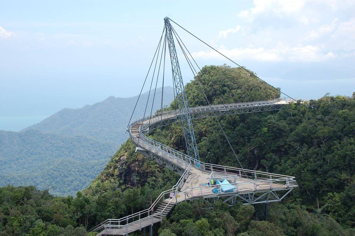 potret Langkawi Sky Bridge