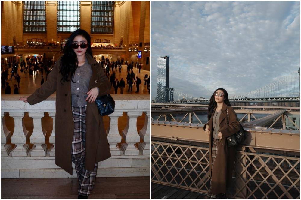 potret Febby Rastanty mengunjungi tempat ikonik di New York