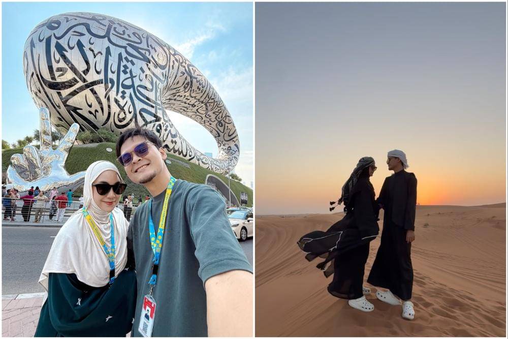 potret Anisa Rahma dan Dito jalan-jalan di Dubai