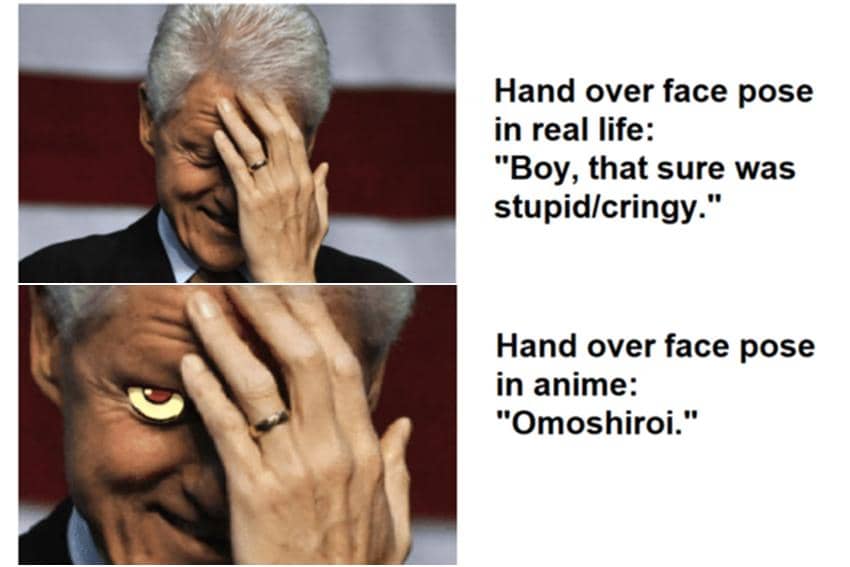 meme anime tentang pose