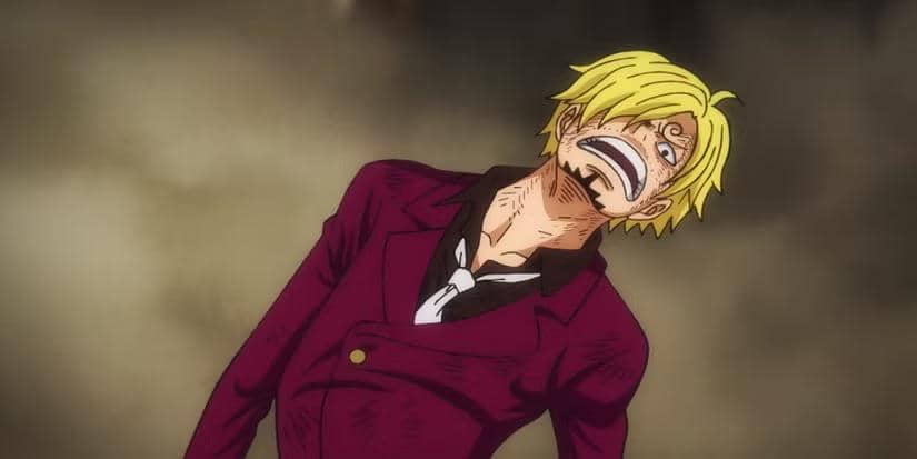 Eksoskeleton di tubuh Sanji bangkit