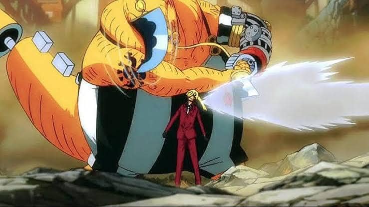 Eksoskeleton Sanji bangkit
