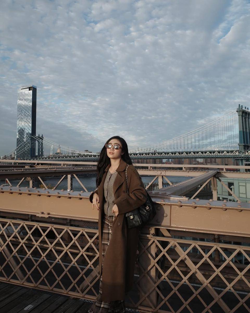 potret Febby Rastanty mengunjungi tempat ikonik di New York