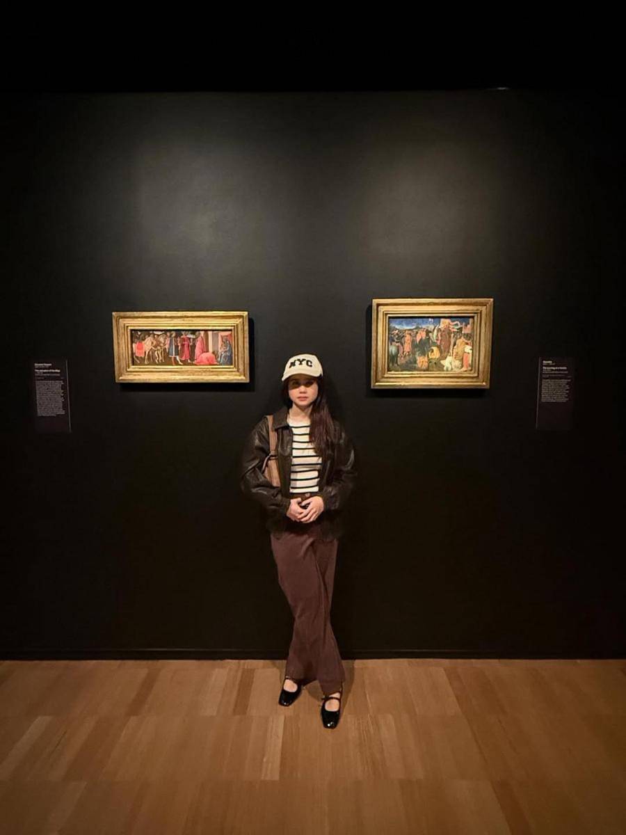 Potret Tissa Biani ke Galeri Seni dan Perpustakaan di Melbourne