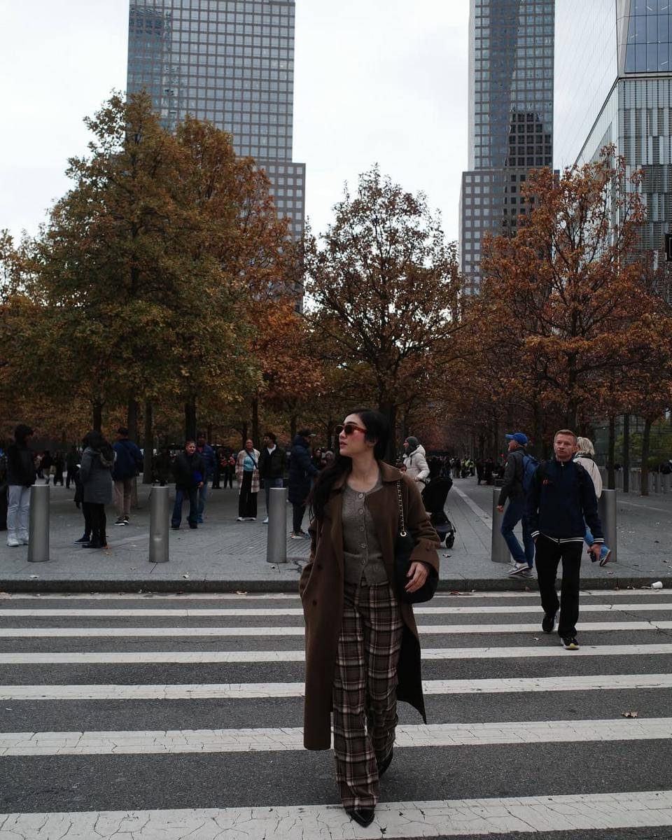 potret Febby Rastanty mengunjungi tempat ikonik di New York