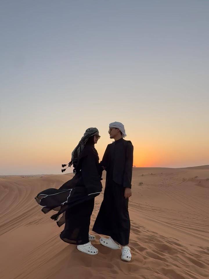 potret Anisa Rahma dan Dito jalan-jalan di Dubai