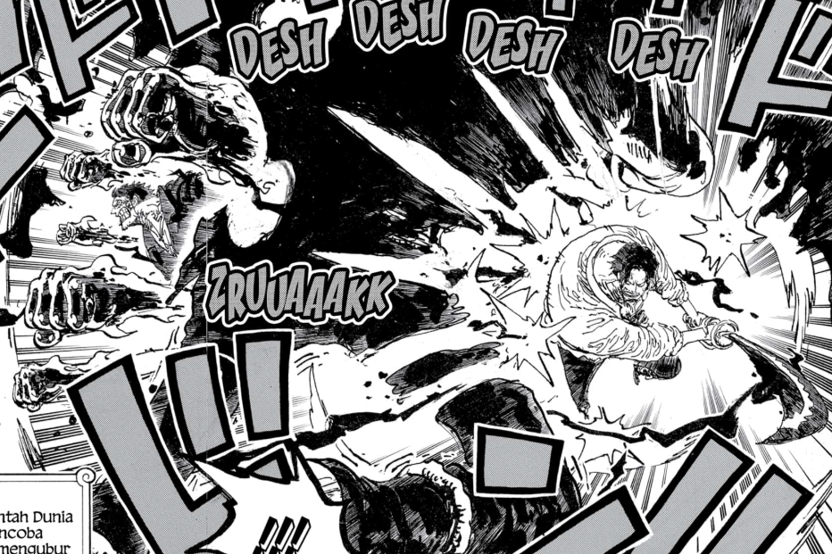 Garp dan Roger menyerang Rocks.