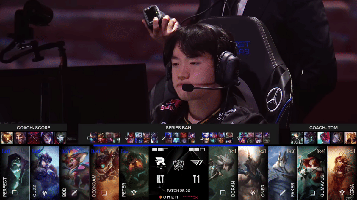 cuplikan draft pick pada Grand Final Worlds 2025