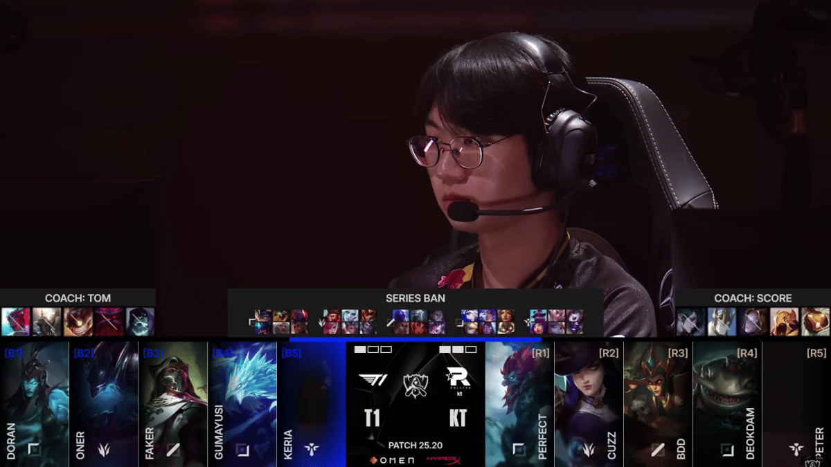 cuplikan draft pick pada Grand Final Worlds 2025