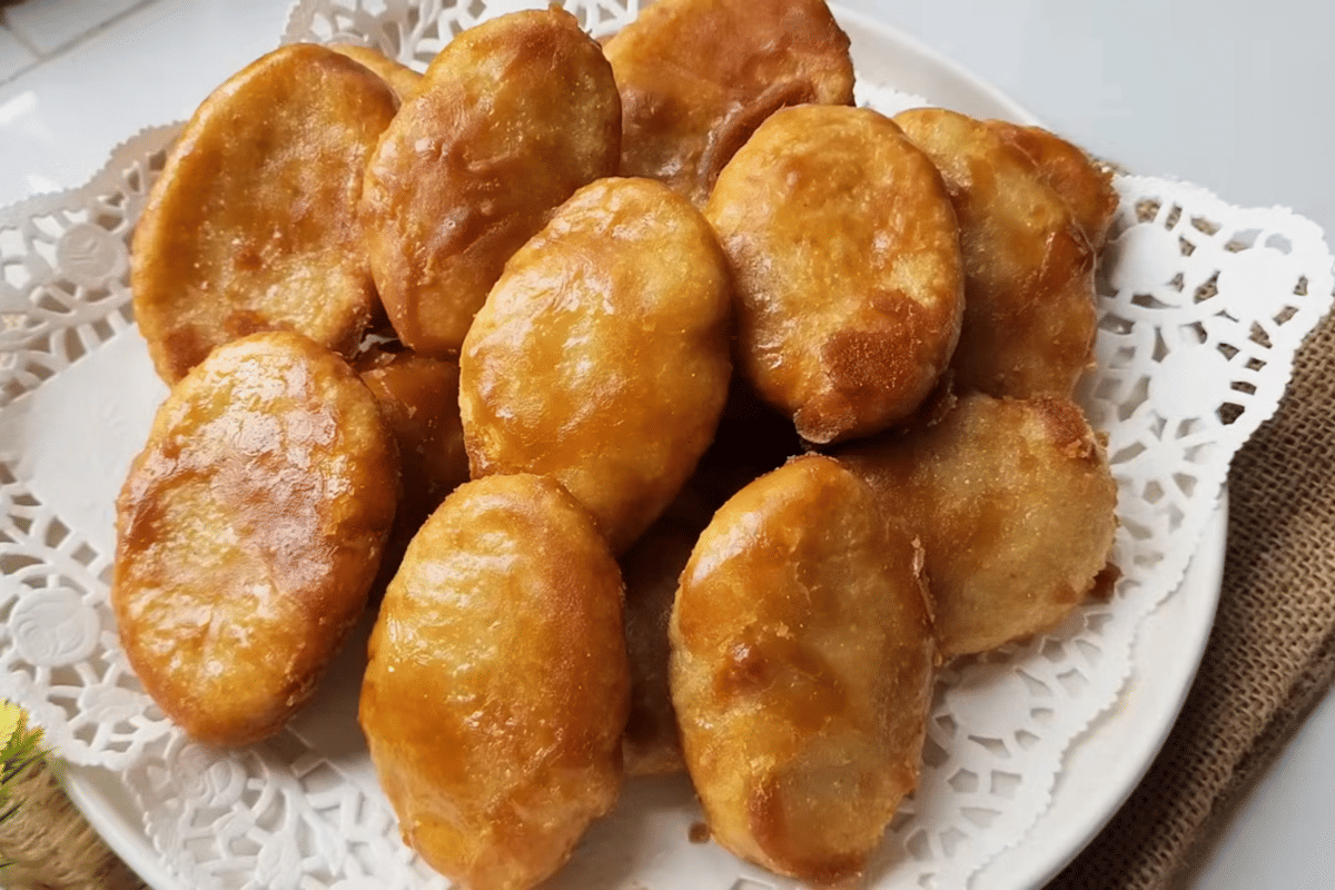 ilustrasi gemblong gula merah