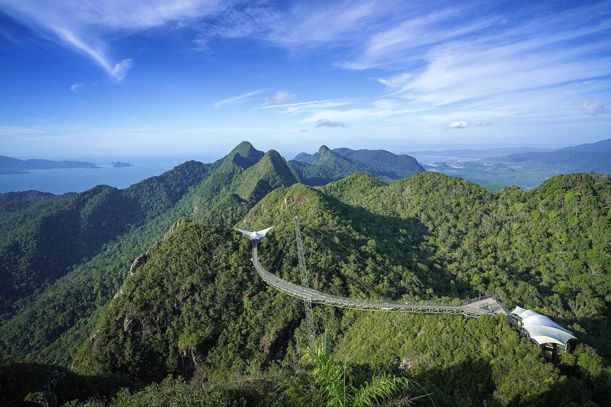 potret Langkawi Sky Bridge