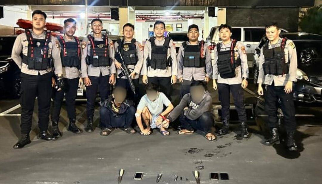 polisi tangkap tiga remaja yang akan melakukan pencurian sepeda motor di Bekasi