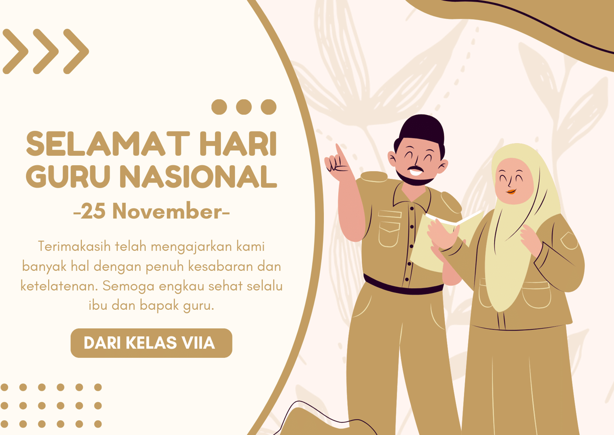 contoh kartu ucapan hari Guru Nasional 2025