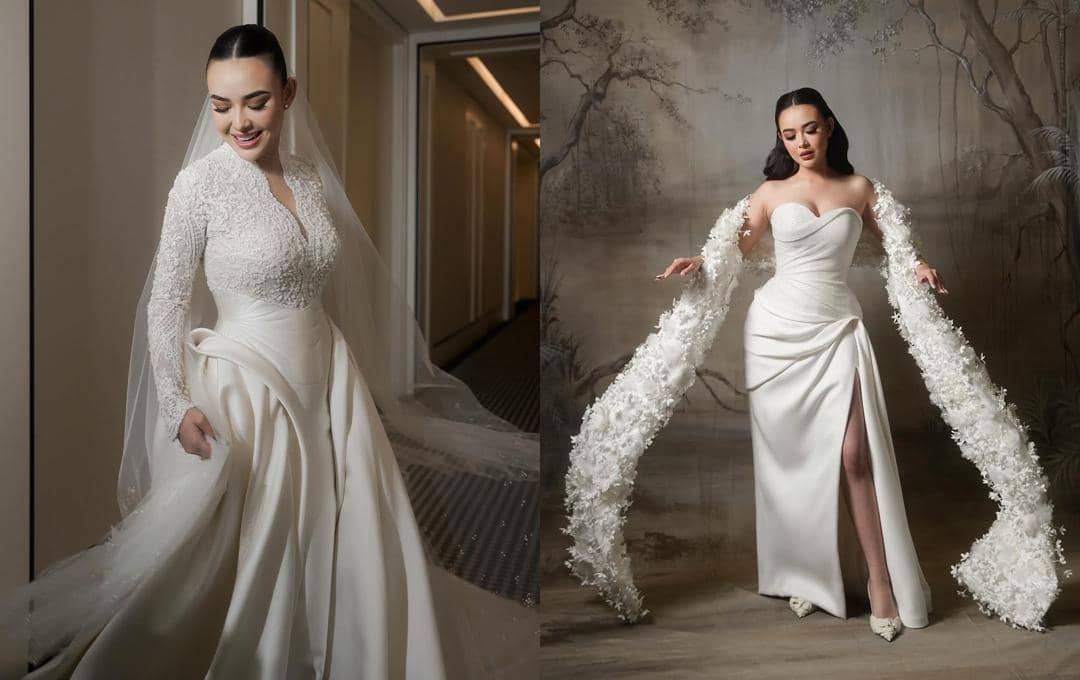 Gaun pengantin Amanda Manopo