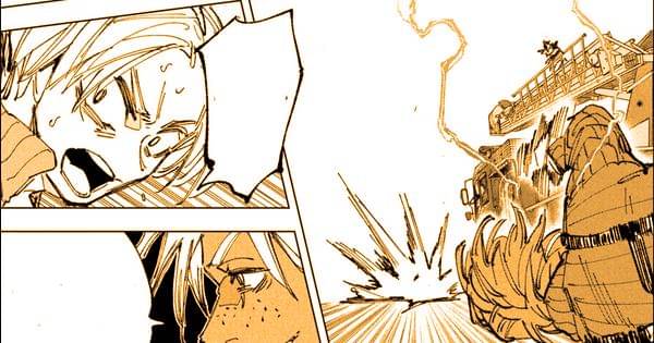 Kindaka terlempar oleh serangan Gozu - Sakamoto Days