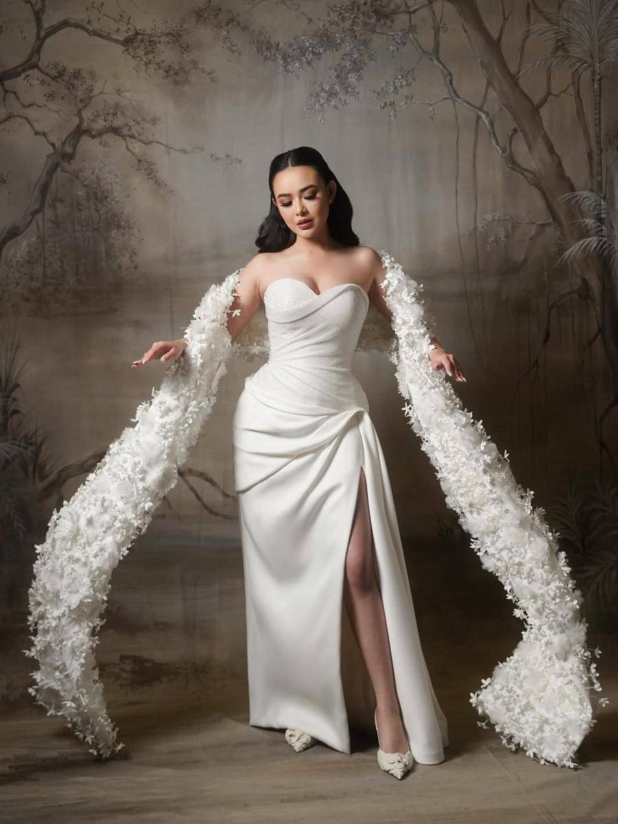 Gaun resepsi pernikahan Amanda Manopo