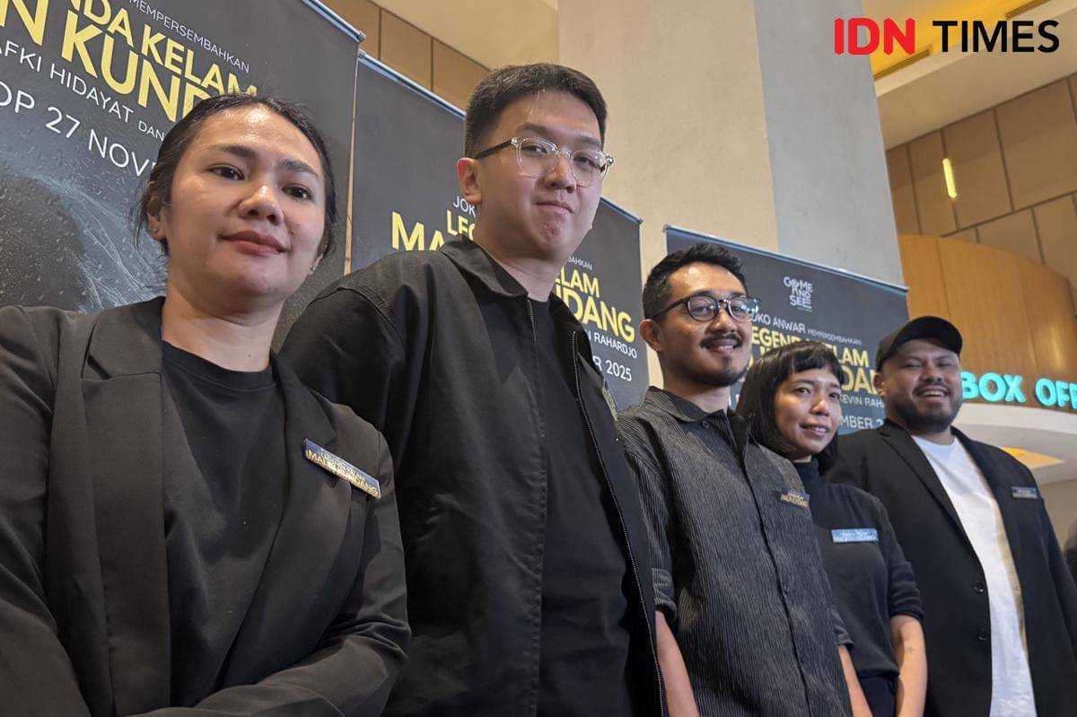 jajaran tim produksi film Legenda kelam Malin Kundang pada Senin (17/11/2025)