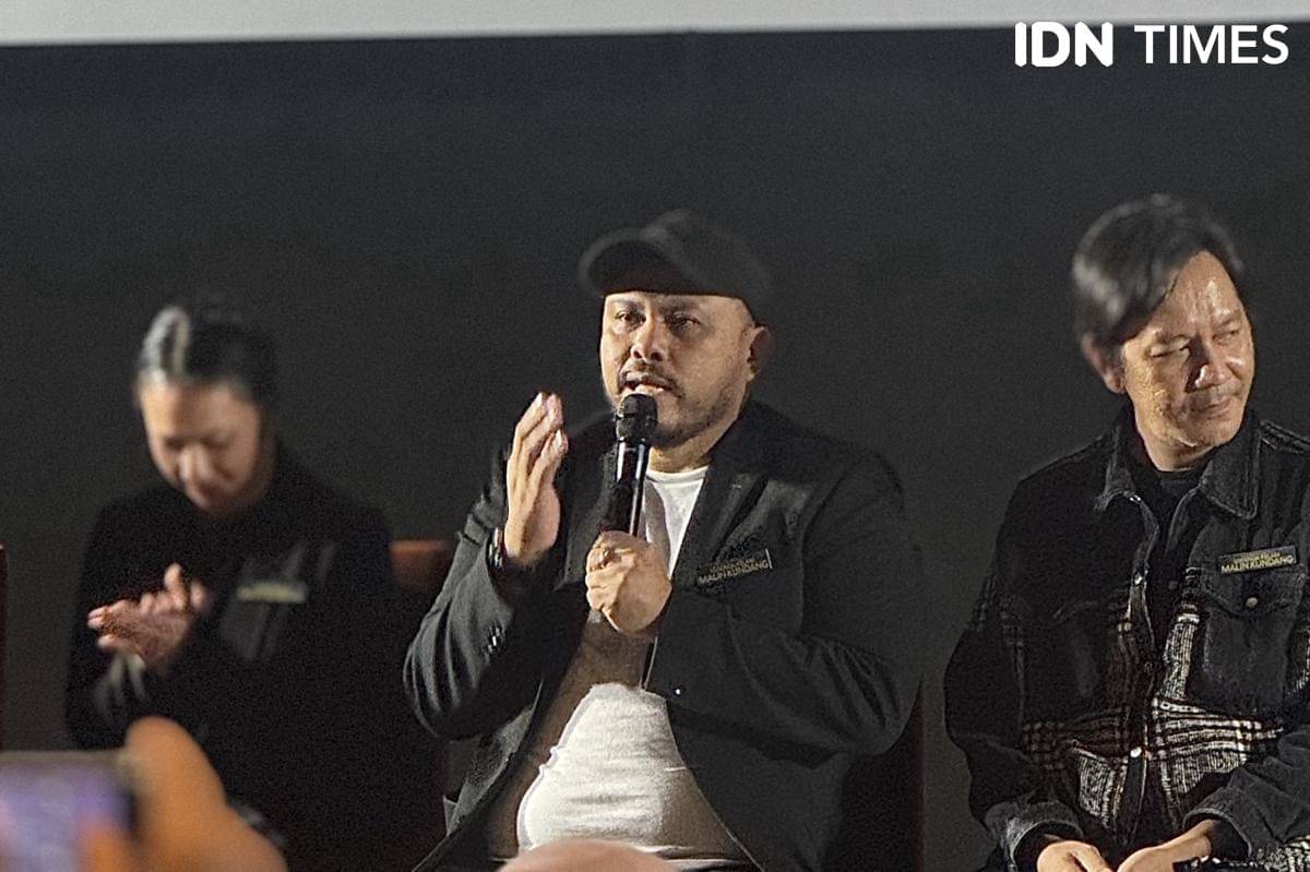 jajaran tim produksi film Legenda kelam Malin Kundang pada Senin (17/11/2025)