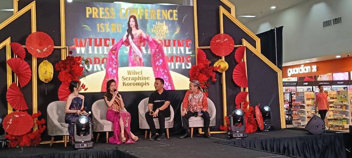 Wihel Seraphine Korompis dinobatkan jadi Runner Up Miss Tionghoa Indonesia 2025 mewakili Sumsel.