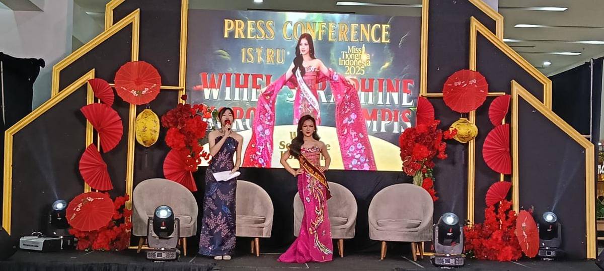 Wihel Seraphine Korompis dinobatkan jadi Runner Up Miss Tionghoa Indonesia 2025 mewakili Sumsel.