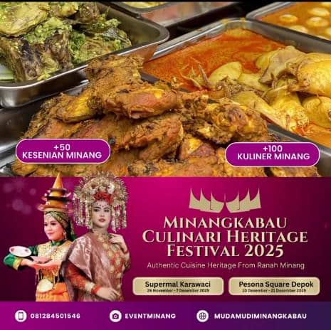 Minangkabau Culinary Heritage Festival di Depok