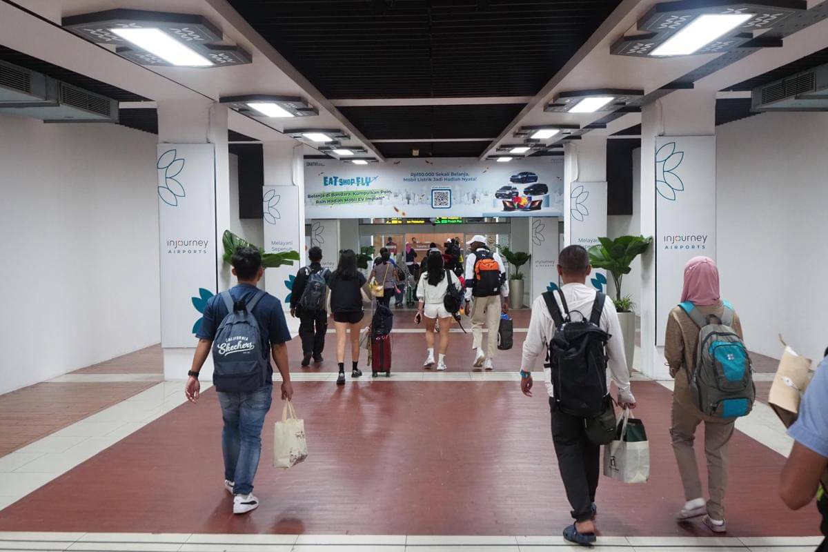 Suasana Terminal 1B Bandara Soekarno-Hatta