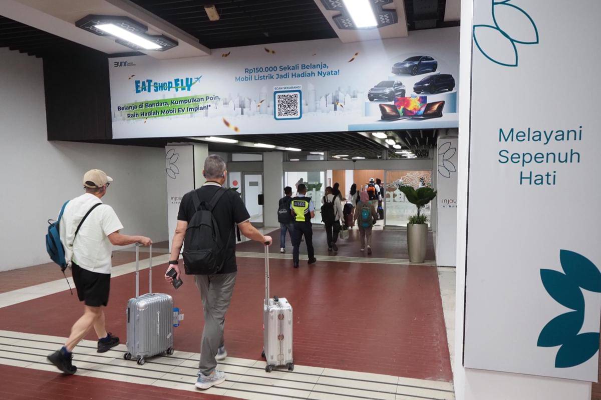 Suasana Terminal 1B Bandara Soekarno-Hatta