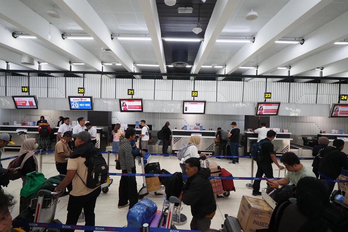 Suasana Terminal 1B Bandara Soekarno-Hatta