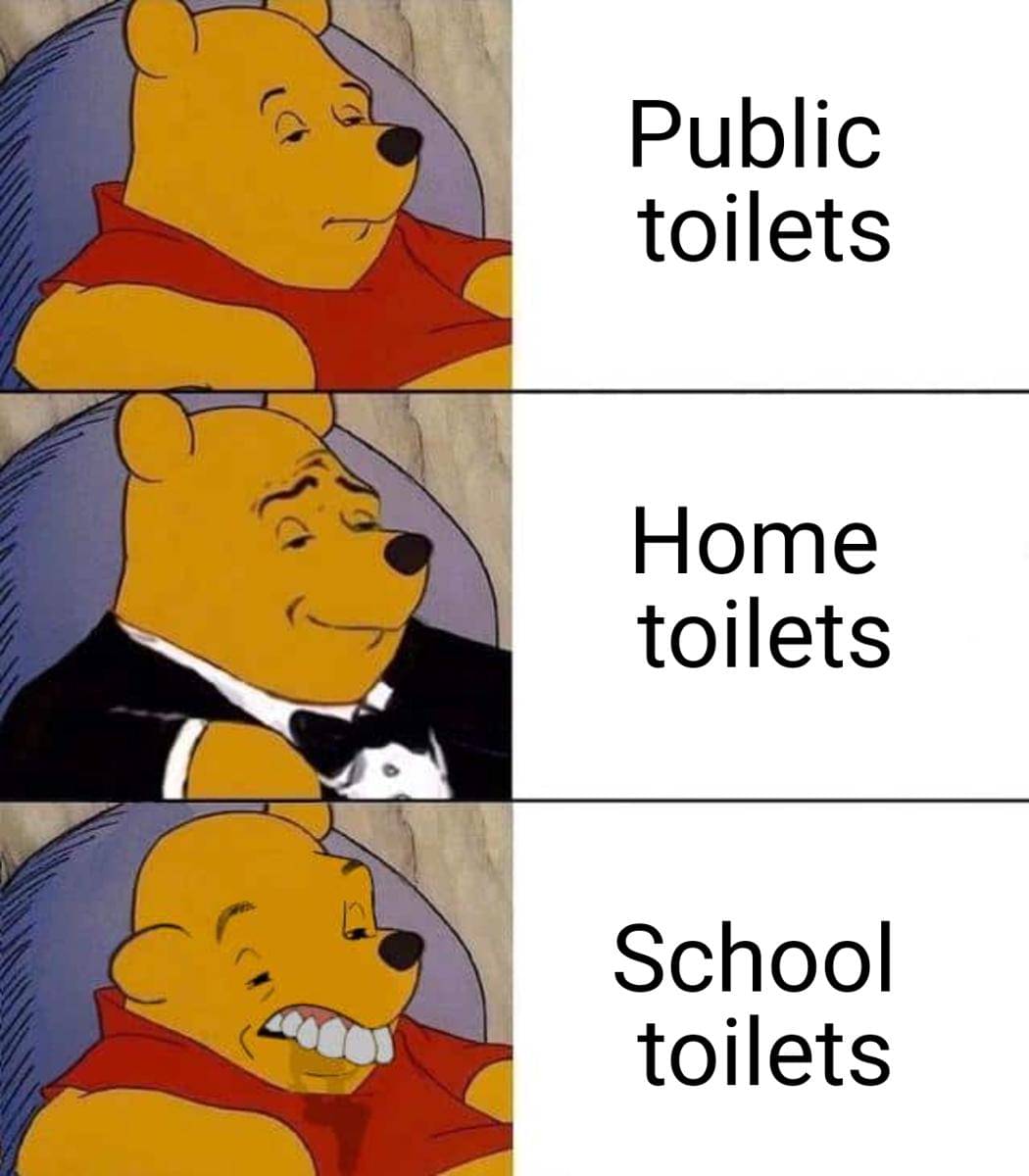 meme kartun tentang toilet sekolah