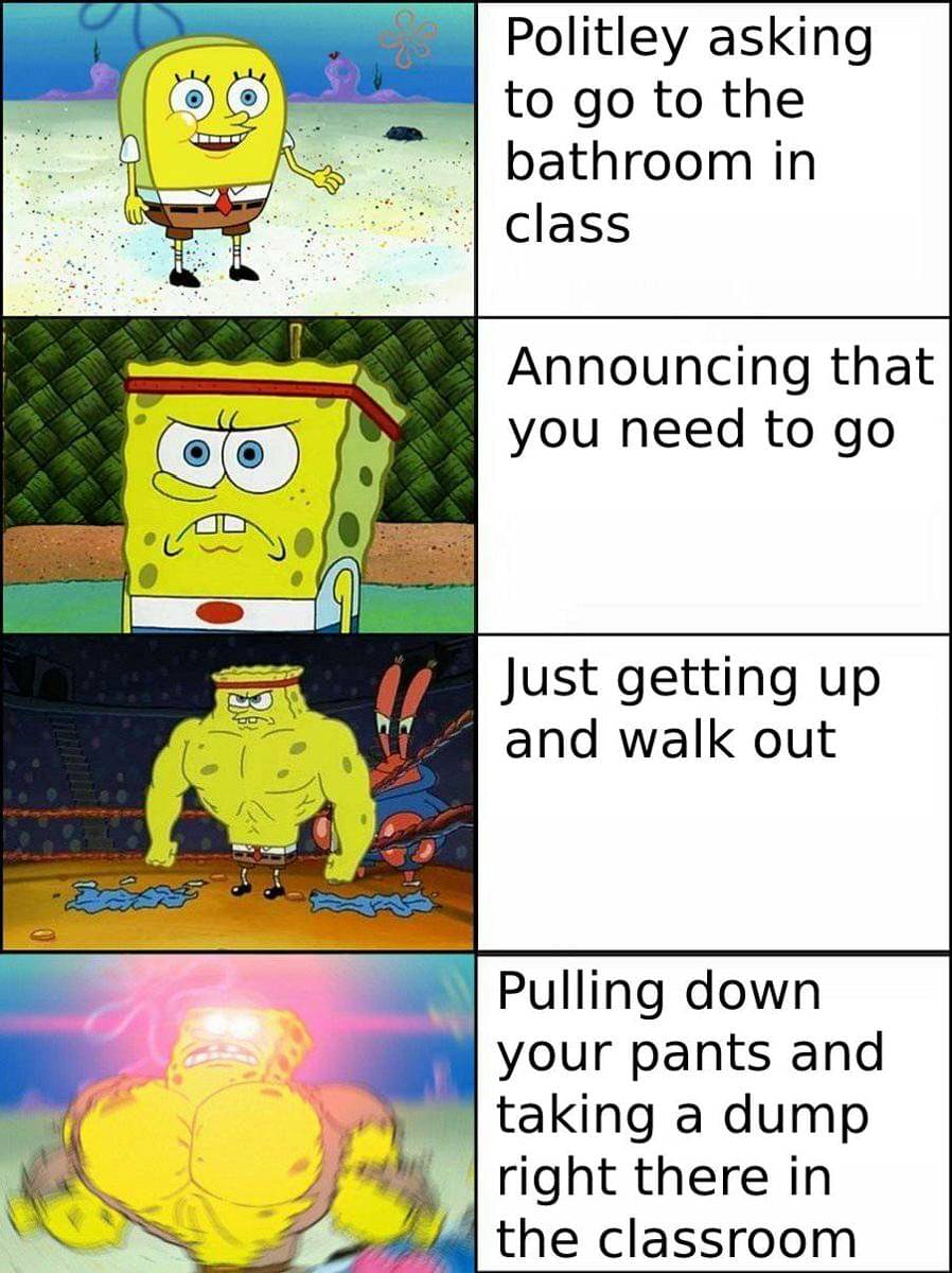 meme kartun tentang toilet sekolah