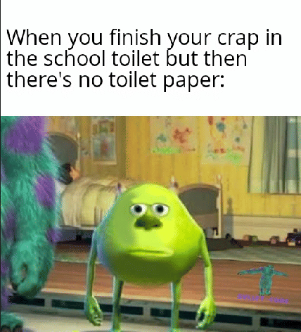 meme kartun tentang toilet sekolah