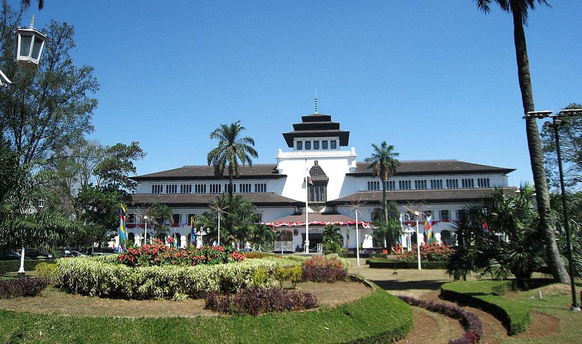 ilustrasi Gedung Sate di Bandung
