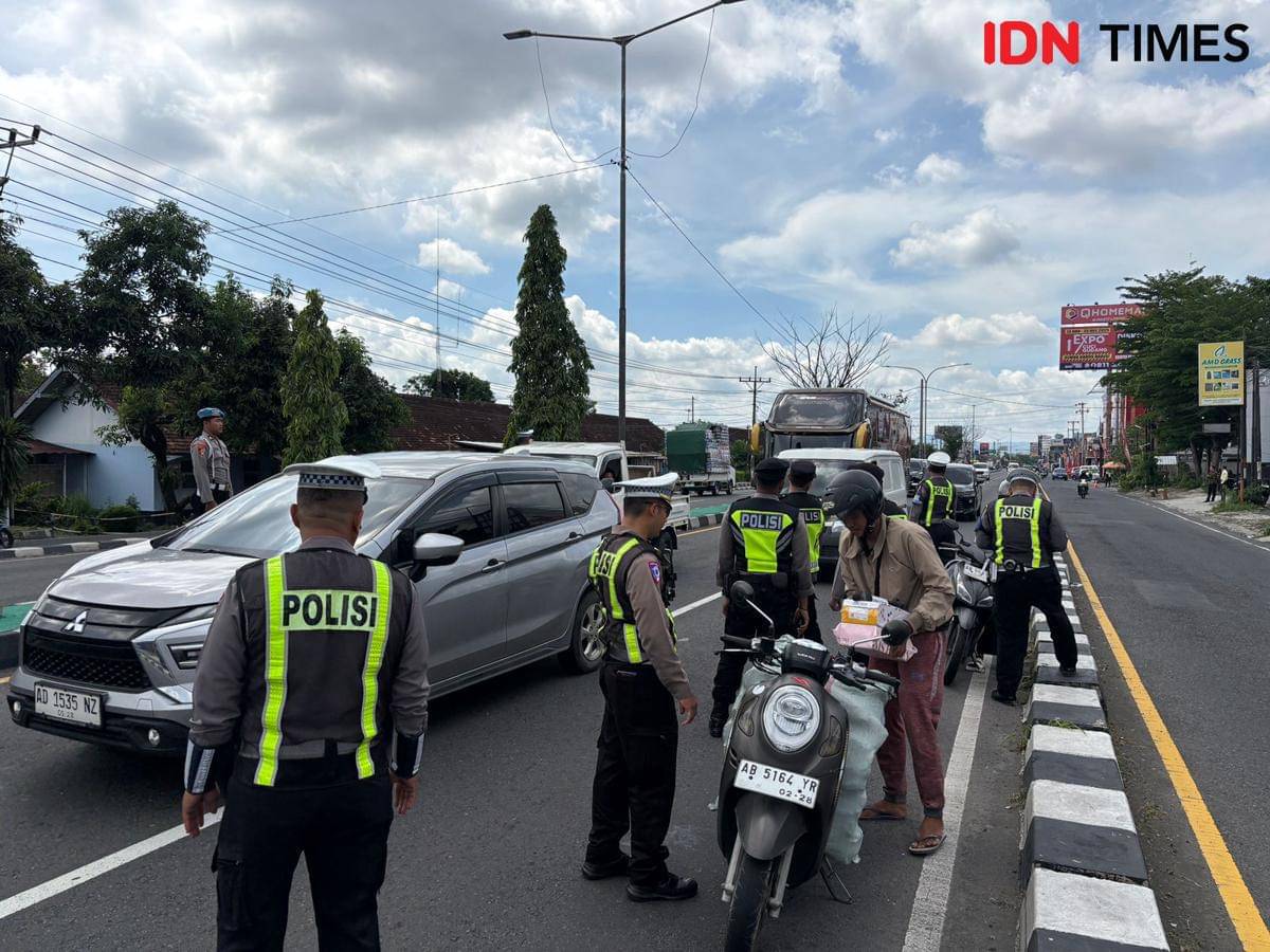 Operasi Zebra Progo 2025 Polres Bantul. (IDN Times/Daruwaskita)