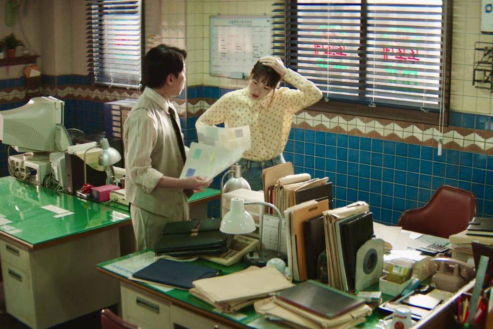 Go Ma Jin (Lee Chang Hoon) dan Oh Mi Seon (Kim Min Ha) dalam drakor Typhoon Family 