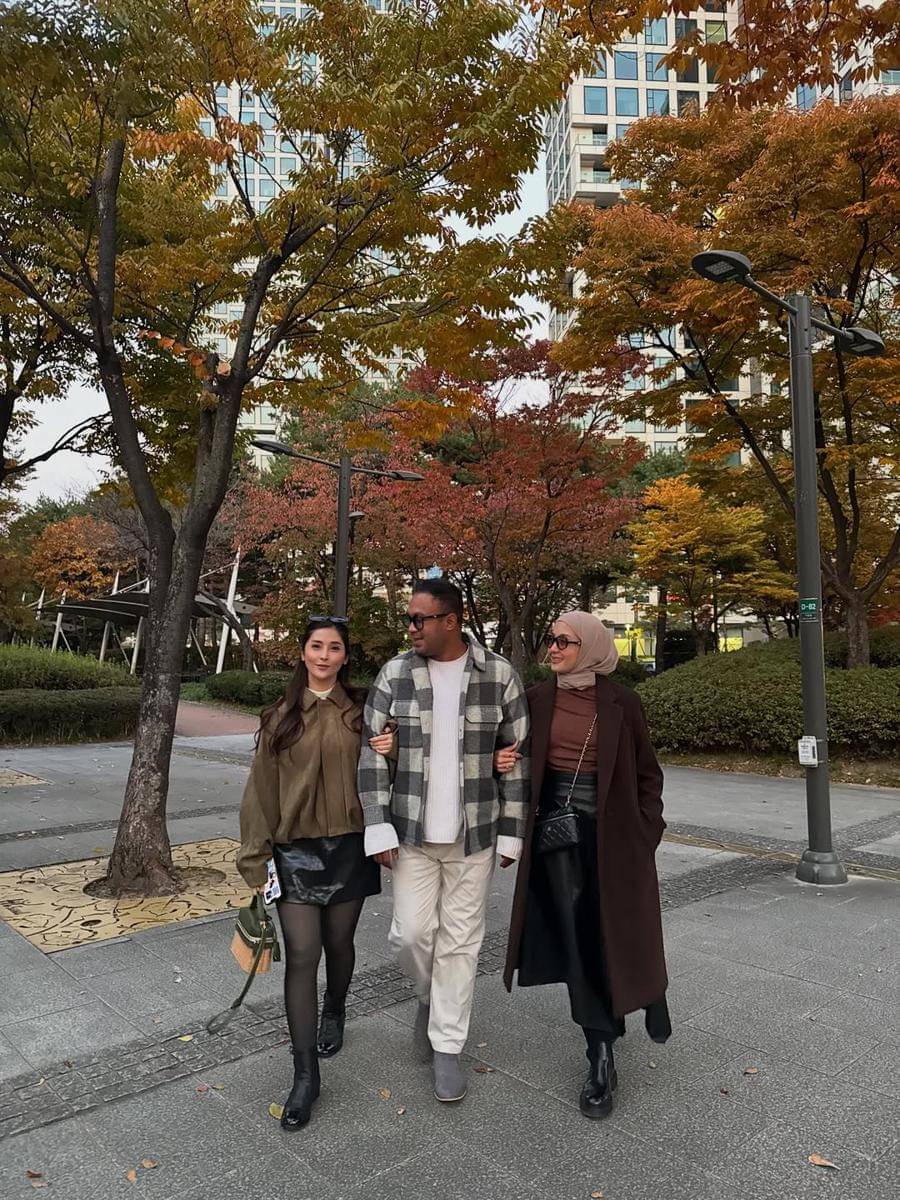 potret Eva Anindita liburan ke Korea Selatan