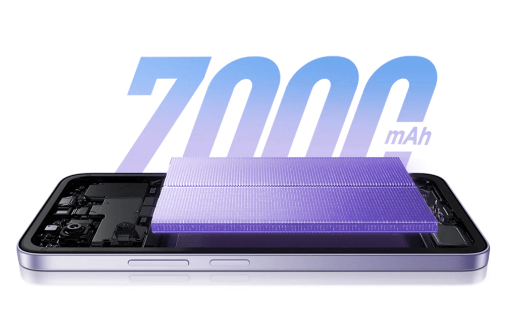REDMI 15 memiliki baterai 7.000 mAh 