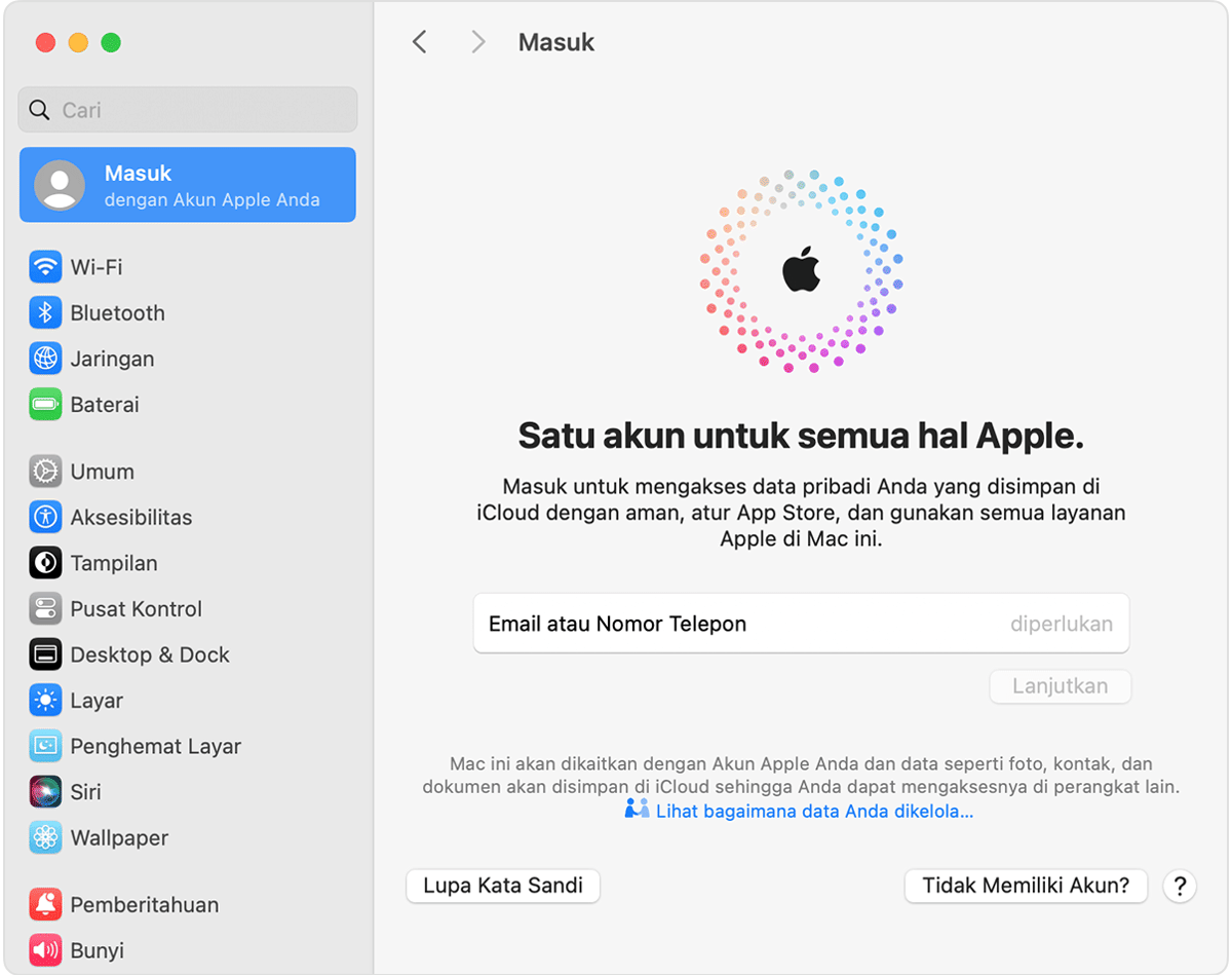 registrasi Apple ID