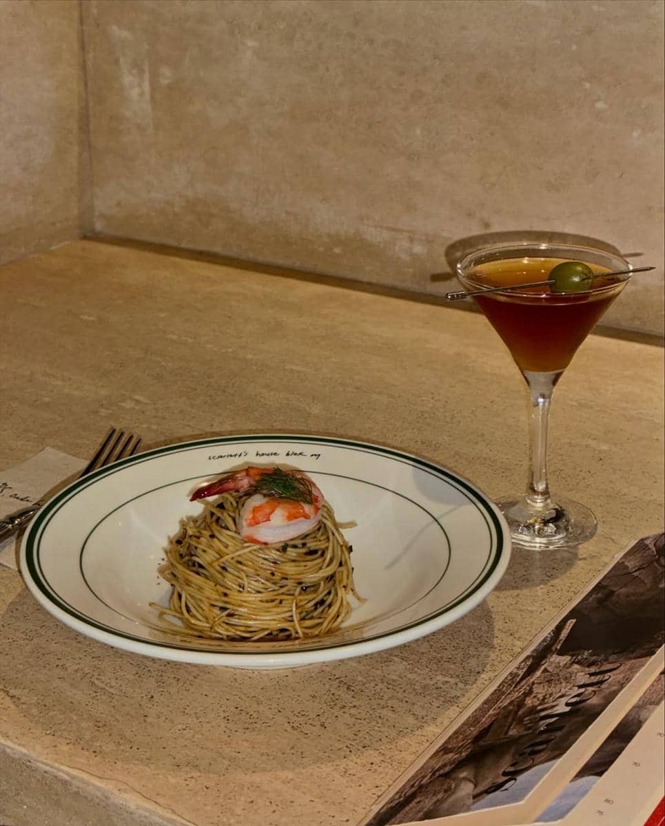 salah satu sajian pasta di Scarlett's