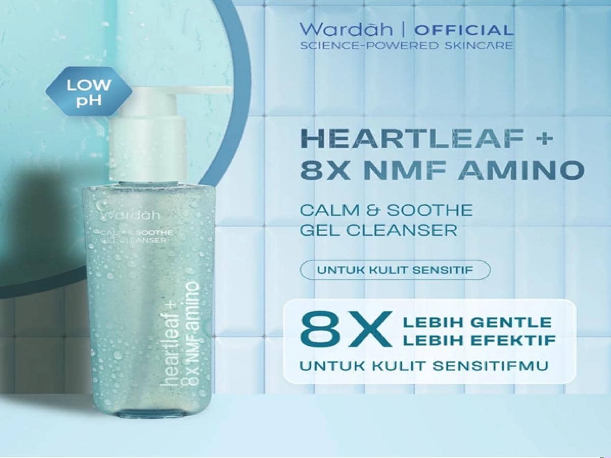 Wardah Heartleaf + 8xNMF Amino Calm & Soothe Gel Cleanser