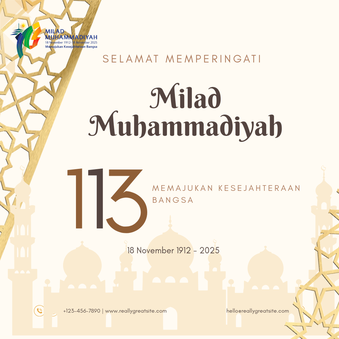 poster Milad Muhammadyah ke-113