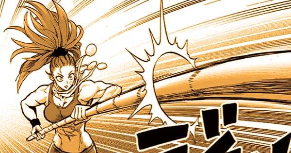 Mizuki memakai senjatanya - One Punch Man