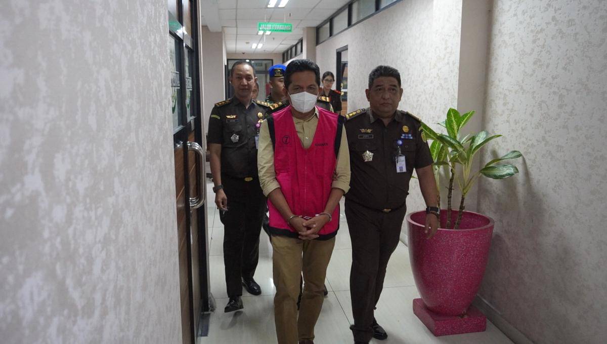 Tersangka kasus korupsi dana hibah Mujahidin.